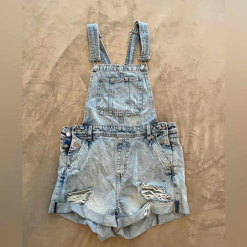 Denim overall shorts from H&M